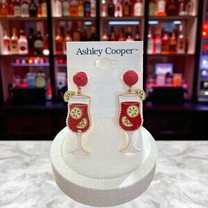 Ashley Cooper 2 1/4" Multicolor Cocktail Post Back Earrings-NWT